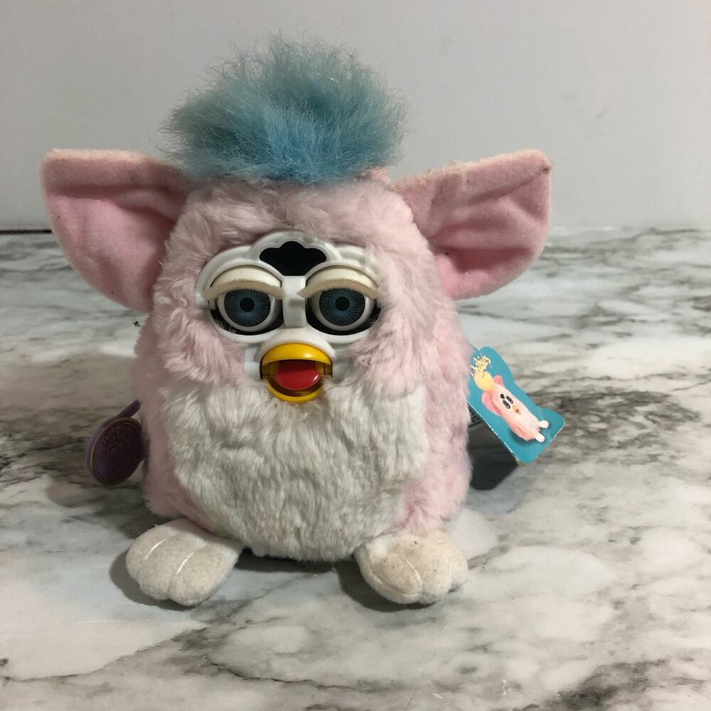 Vintage 1999 Furby Original Baby Pink And Blue With Tag